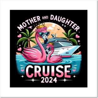 Mother And Daughter Cruise 2024 Flamingo Mother'S Day Posters and Art